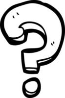 cartoon question mark vector