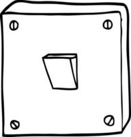 cartoon light switch vector