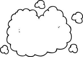 cartoon smoke cloud vector