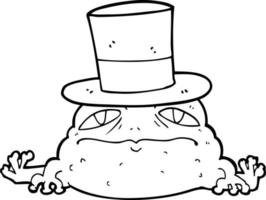 cartoon rich toad vector