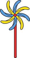 toy windmill design vector