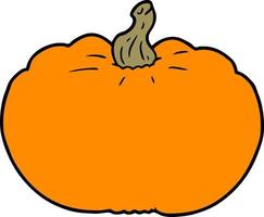 caricatura, garabato, calabaza vector