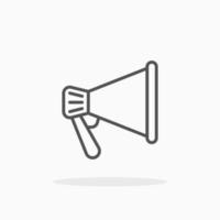 Megaphone Promotion line icon style. Editable stroke and pixel perfect. Can used for digital product, presentation, UI and many more. vector