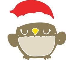 cute christmas owl vector