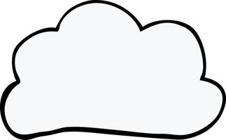 cartoon doodle weather cloud vector