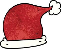 cartoon doodle christmas hats vector