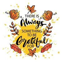 There is always something to be grateful for. vector