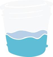 cartoon doodle glass of drink vector