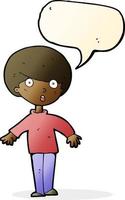 cartoon surprised man with speech bubble vector