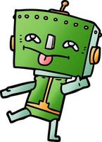 cartoon doodle character robot vector