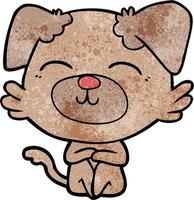 cartoon doodle character  dog vector