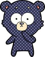 Vector bear in cartoon style