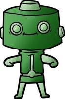 robot de dibujos animados vector feliz