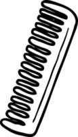 cartoon line drawing comb vector