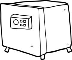 cartoon line drawing safe vector