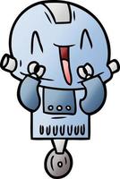 cartoon doodle character robot vector