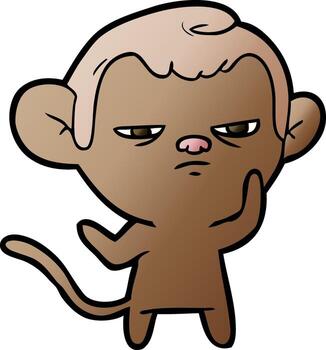 vector cartoon monkey