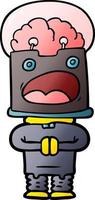 cartoon doodle character robot vector