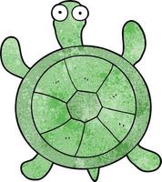cartoon doodle character turtle vector