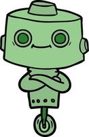 Vector cartoon robot