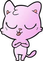 Vector cartoon cat