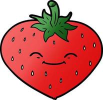 Vector cartoon strawberry