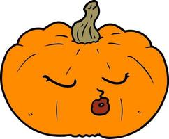 Vector cartoon pumpkin