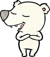 cartoon polar bear vector