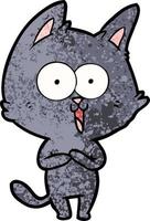 funny cartoon cat vector