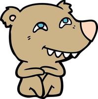 bear cartoon chraracter vector