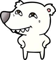 polar bear cartoon vector