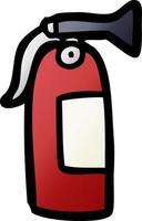 cartoon fire extinguisher vector