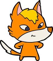 fox cartoon character vector