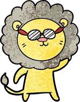 cartoon lion character vector