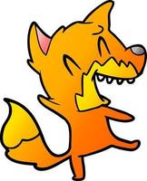 fox cartoon character vector