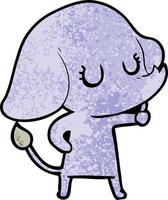 elefante de dibujos animados lindo vector