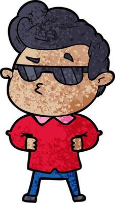cartoon cool guy