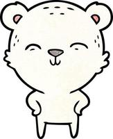 polar bear cartoon vector