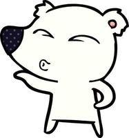 polar bear cartoon vector