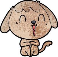 cute cartoon dog vector