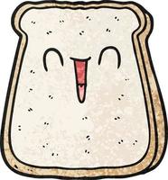 cartoon slice of bread vector