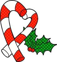 cartoon candy cane vector