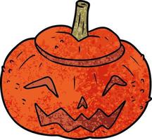 cartoon halloween pumpkin vector