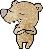 bear cartoon chraracter vector