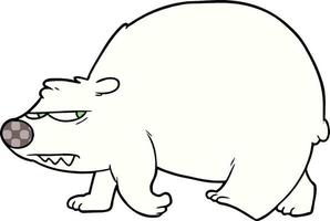 polar bear cartoon vector