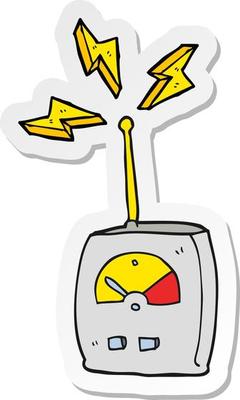 sticker of a cartoon science equipment
