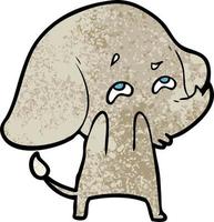 cartoon elephant remembering vector