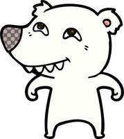 polar bear cartoon vector