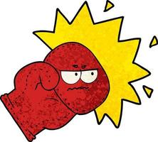 cartoon boxing glove vector