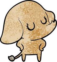 cute cartoon elephant vector